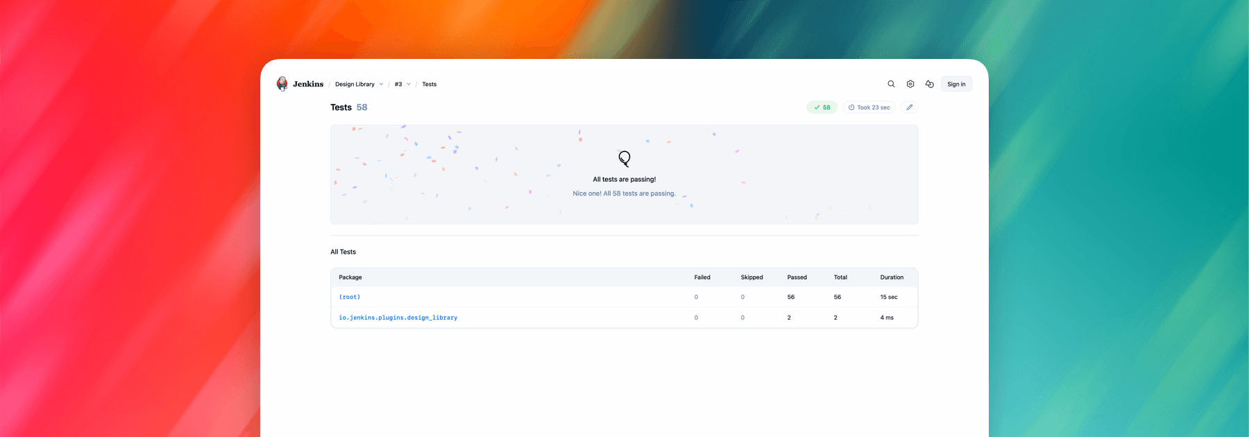 Revamped Tests UI in Jenkins